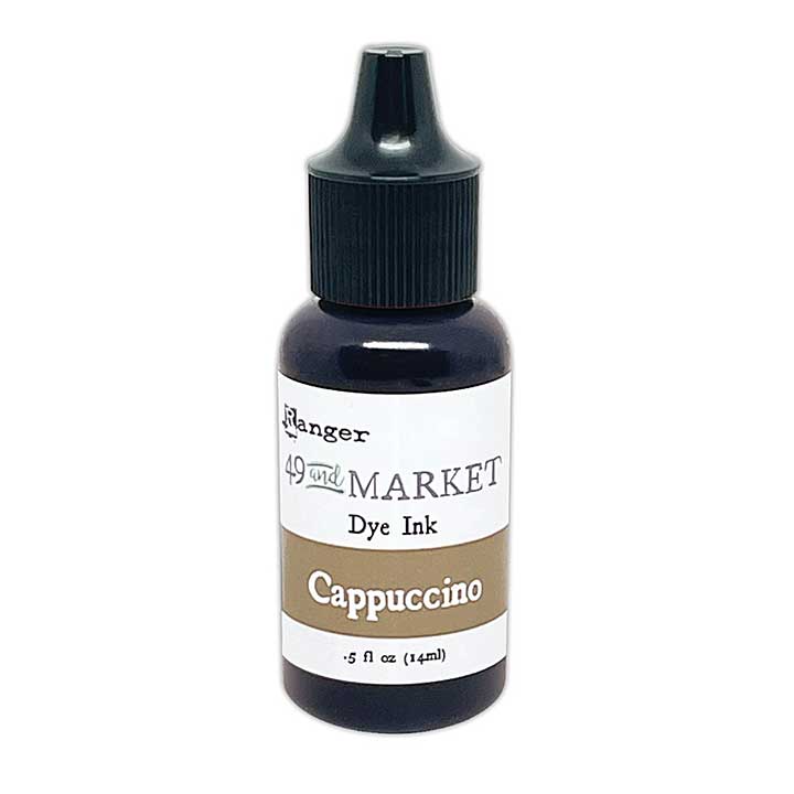 Ranger 49 and Market Dye Ink Re-Inkers Cappuccino 0.5 fl oz