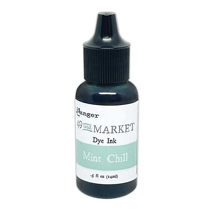 Ranger 49 and Market Dye Ink Re-Inkers Mint Chill 0.5 fl oz