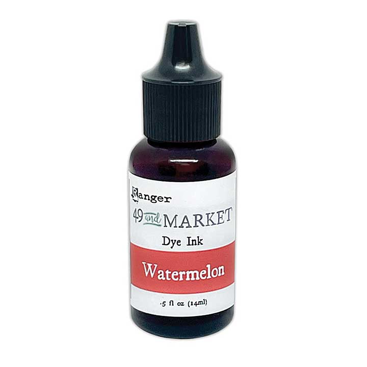 Ranger 49 and Market Dye Ink Re-Inkers Watermelon 0.5 fl oz