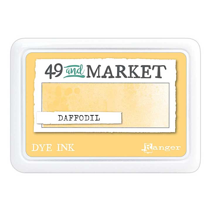 Ranger 49 and Market Dye Ink Pad Daffodil