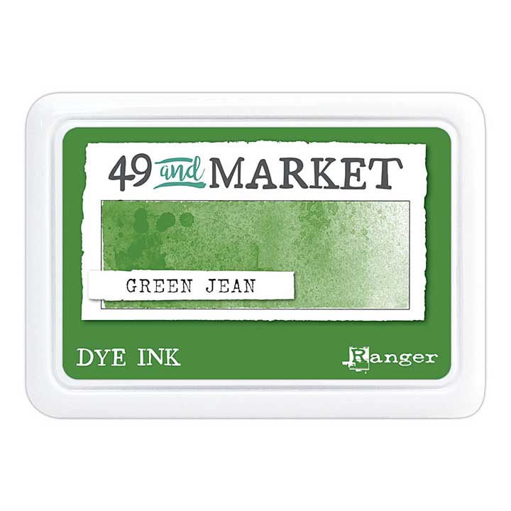 Ranger 49 and Market Dye Ink Pad Green Jean
