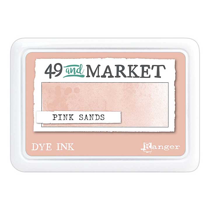 Ranger 49 and Market Dye Ink Pad Pink Sands