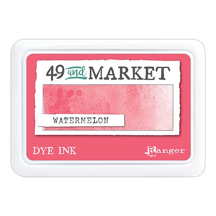 Ranger 49 and Market Dye Ink Pad Watermelon