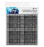 Ranger Simon Hurley create. Background Stamps 6x6 Inch Tartan Plaid