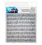 Ranger Simon Hurley create. Background Stamps 6x6 Inch Sheet Music