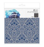 Simon Hurley create. Stencils 6x6 Inch Damask