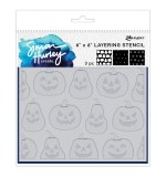 Simon Hurley create. Layering Stencils 6x6 Inch Jack O' Lanterns (3pcs)