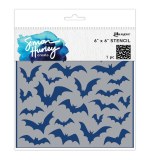 Simon Hurley create. Stencils 6x6 Inch Bat Brigade