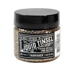 Tim Holtz Distress Liquid Tinsels FINE Glitter - Tarnished (1oz)