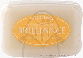 Brilliance Pigment Inkpad - Pearlescent Yellow