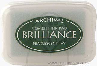 Brilliance Pigment Inkpad - Pearlescent Ivy