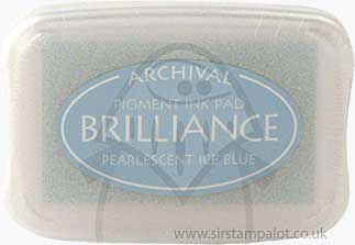 Brilliance Pigment Inkpad - Pearlescent Ice Blue