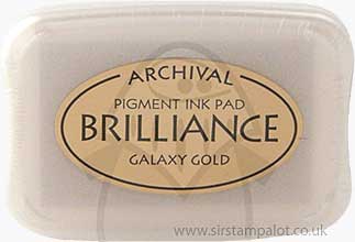 Brilliance Pigment Inkpad - Galaxy Gold