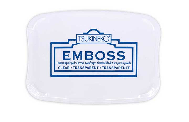 Tsukineko Embossing Pad Clear - Sticky Ink for Heat Embossing