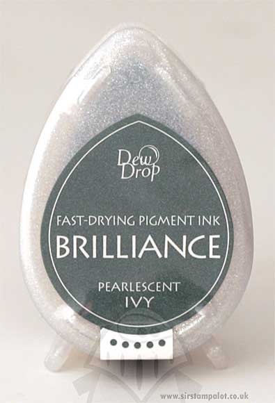 SO: Brilliance Dew Drop Pigment Ink - Pearlescent Ivy