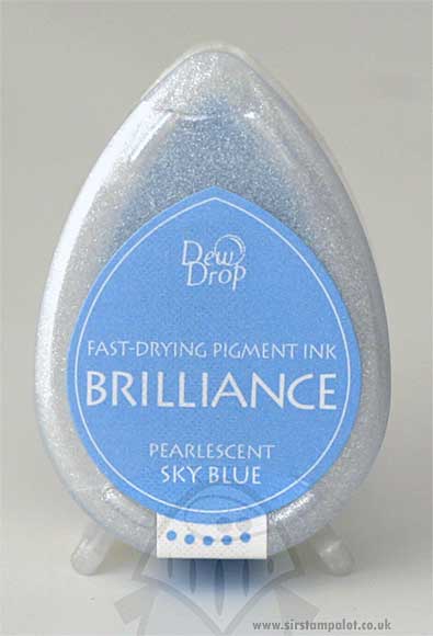 SO: Brilliance Dew Drop Pigment Ink - Pearlescent Sky Blue