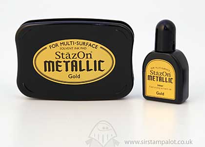 SO: StazOn Metallic InkPad and Re-Inker - Gold
