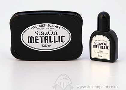 SO: StazOn Metallic InkPad and Re-inker - Silver