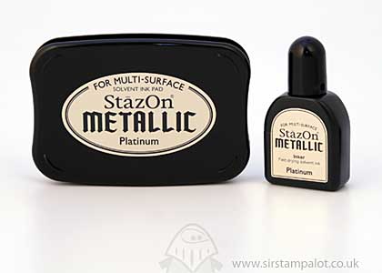 SO: StazOn Metallic InkPad and Re-Inker - Platinum