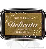 Delicata Pigment Ink Pad - Golden Glitz