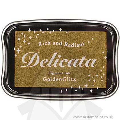 Delicata Pigment Ink Pad - Golden Glitz