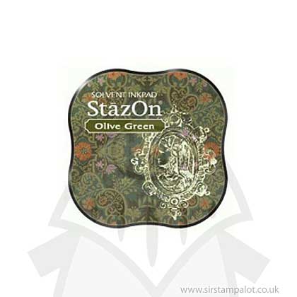 SO: Staz On Midi Solvent Ink Pad - Olive Green