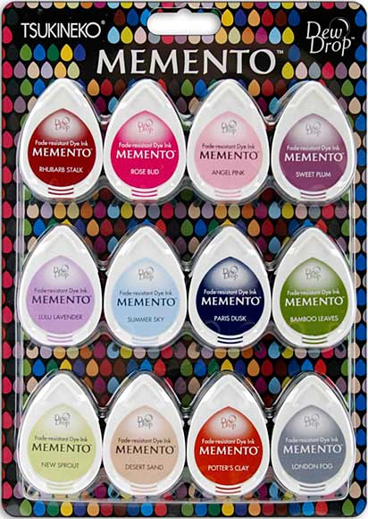 SO: Memento Dew Drops 12pk - Sorbet Scoops (Dye Ink Pads)