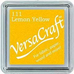 SO: VersaCraft Fabric - Small Ink Pad - Lemon Yellow
