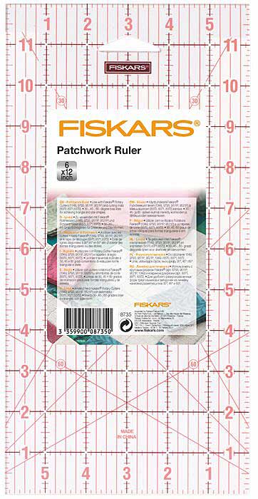 Quilting Acrylic Template Ruler 6in x 12in