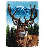 SO: Wonderart Classic Latch Hook Kit - Deer (20 x 30 inches)