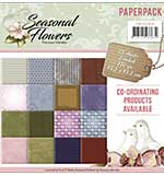 SO: Find It Trading Precious Marieke 6 x 6 Paper Pack - Seasonal Flowers, 16 Double Sided Designs, 24pk