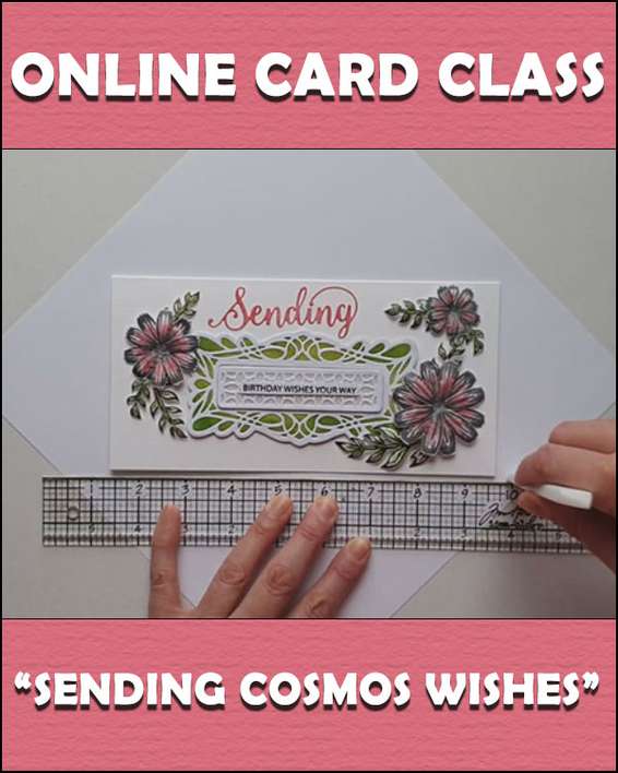 SO: Online Card Class - Flower Card - Sending Cosmos Wishes