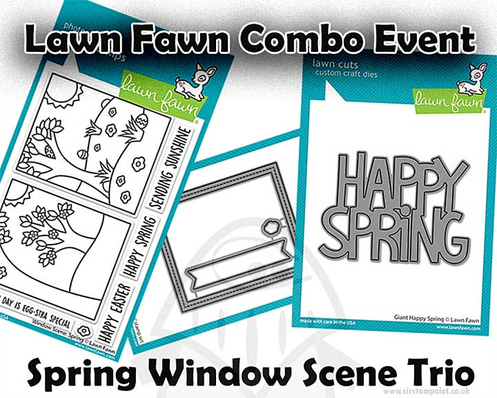 Lawn Fawn Combo - Spring Window Scene Trio