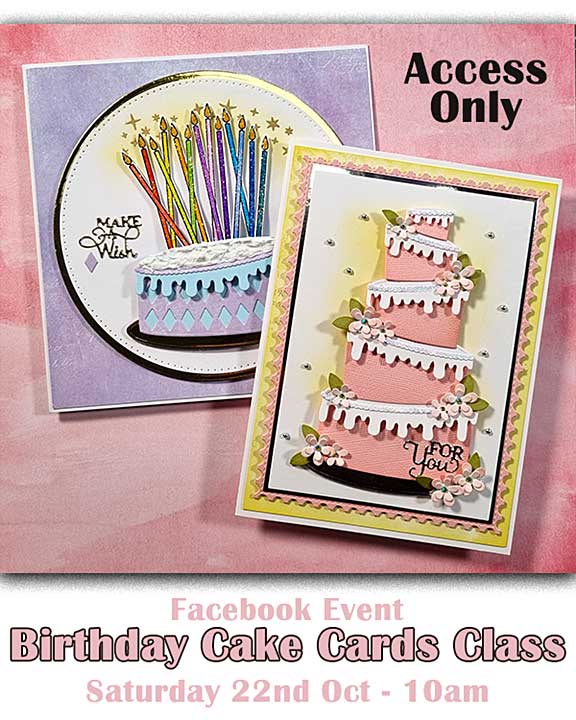 Online Card Class - Birthday Cake Cards - Access Only