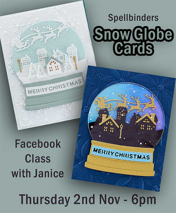 Online Card Class - Snow Globe Cards
