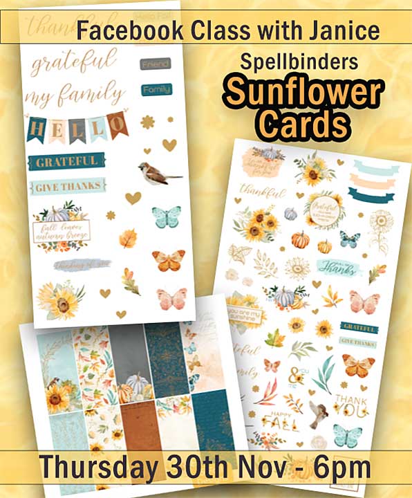 Online Card Class - Sunflower Cards