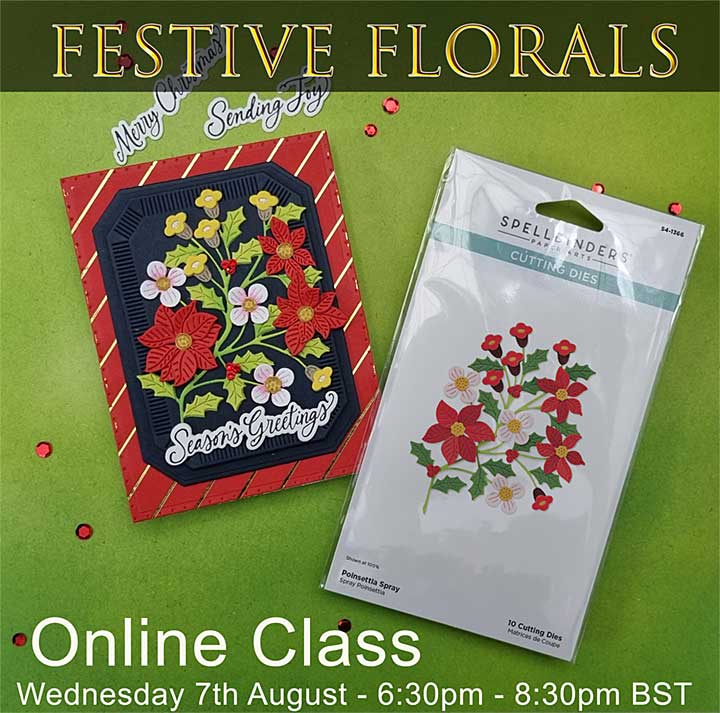 Online Class Festive Florals with Janice (7th August)