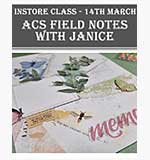 Instore Class with Janice (14th March)