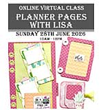 Online Planner Pages Class with Lisa (28th June)
