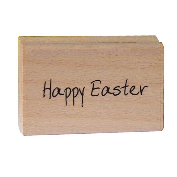 Scribbled Happy Easter - Woodmounted Stamp