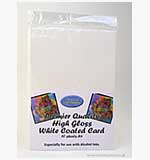 SO: A4 Premier Quality - High Gloss White Coated Card