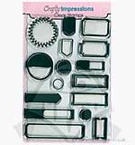 SO: Crafty Impressions Clear Stamps set - Labels