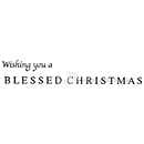 SO: Blocked Letter Blessed Christmas