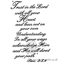 Trust in the Lord..