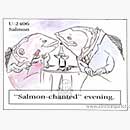 Stamp Puns - Salmon-chanted evening Stamp Puns - Salmon-chanted evening