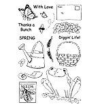 Clear Stamp Set - Mouthfuls - Garden Frog