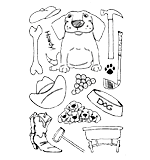 Clear Stamp Set - Mouthfuls - Dog