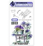 SO: Art Impressions Watercolor Cling Rubber Stamps - Mini Wooden Chair