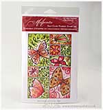 SO: Magenta Self-Cling Rubber Stamp set - Butterflies