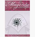 SO: Magenta Self-Cling Rubber Stamp - Dandelion Clock Head